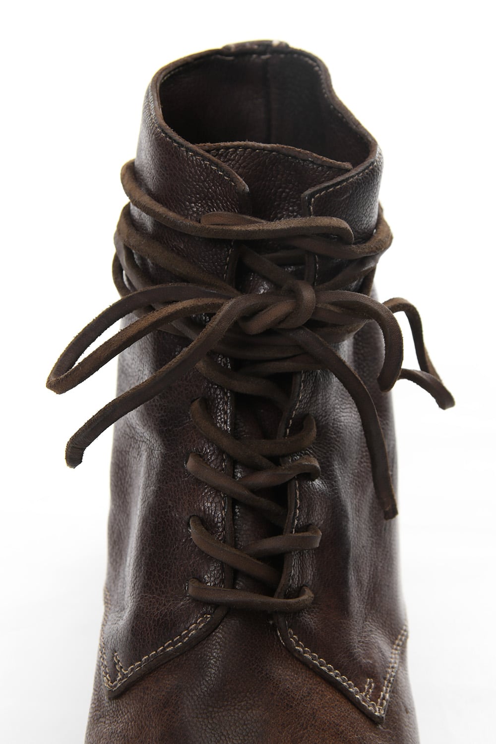 Military Lace Up Boots Double Sole - 5305N - Goat Full Grain Leather