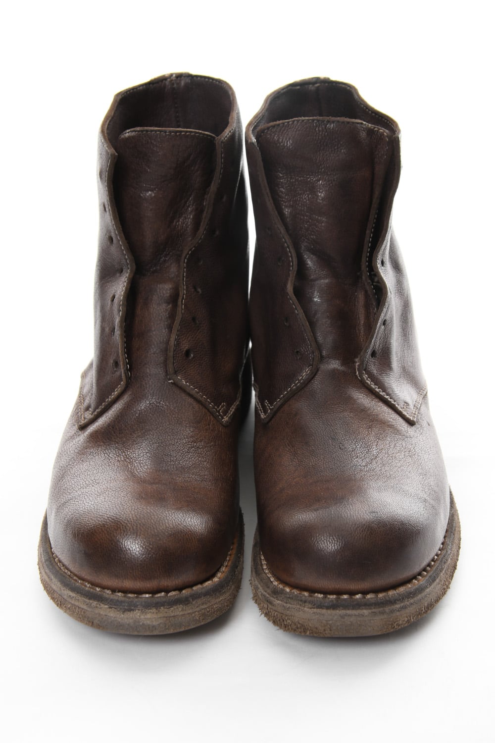 Military Lace Up Boots Double Sole - 5305N - Goat Full Grain Leather