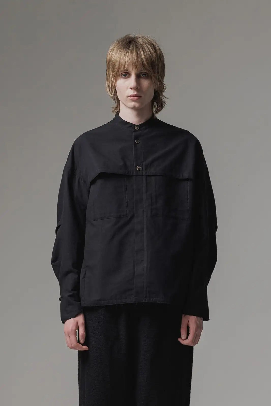 シャツ ノイル シルク コットン グログラン