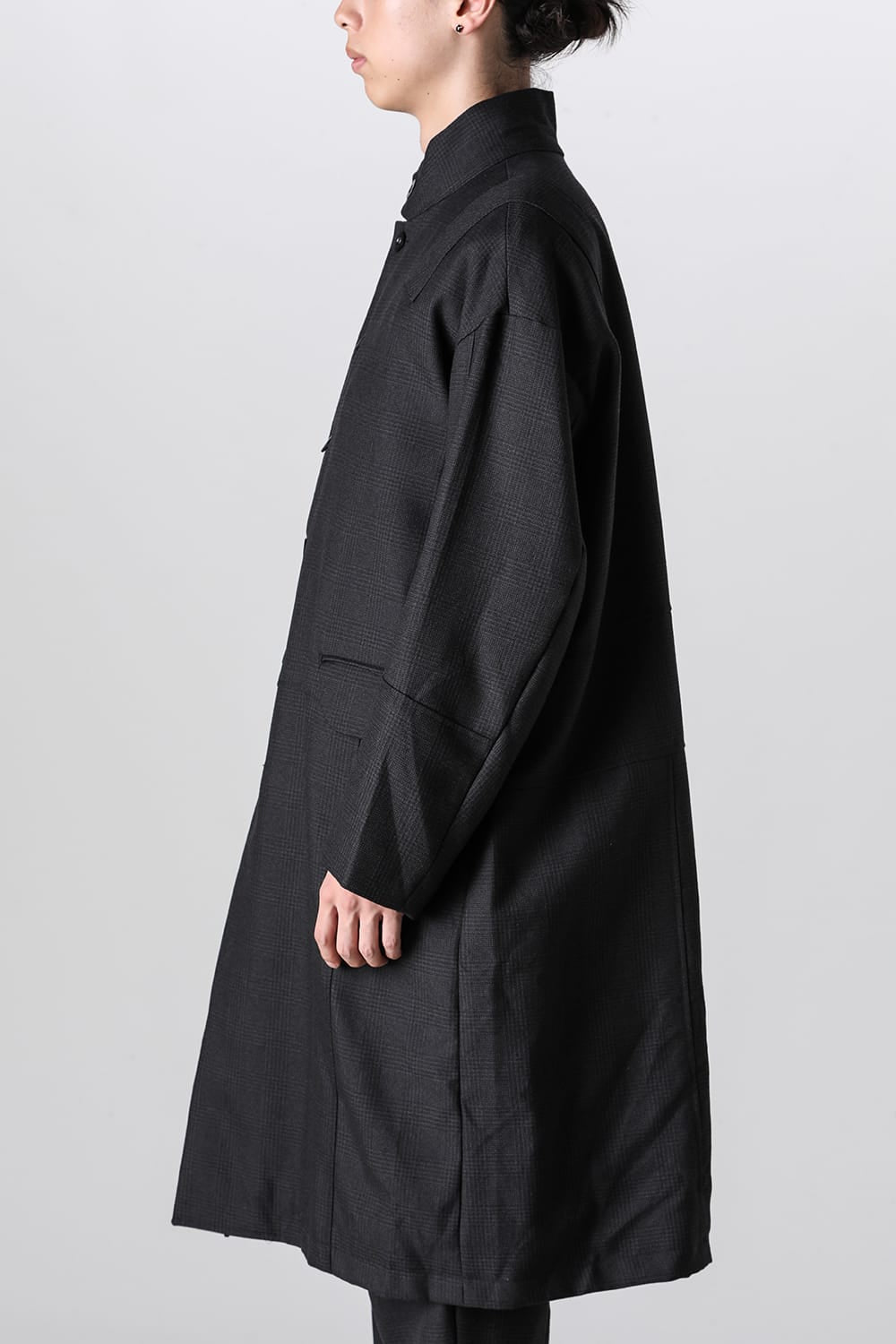 パッチワーク リラックス フィット コート グレン チェック FIGS