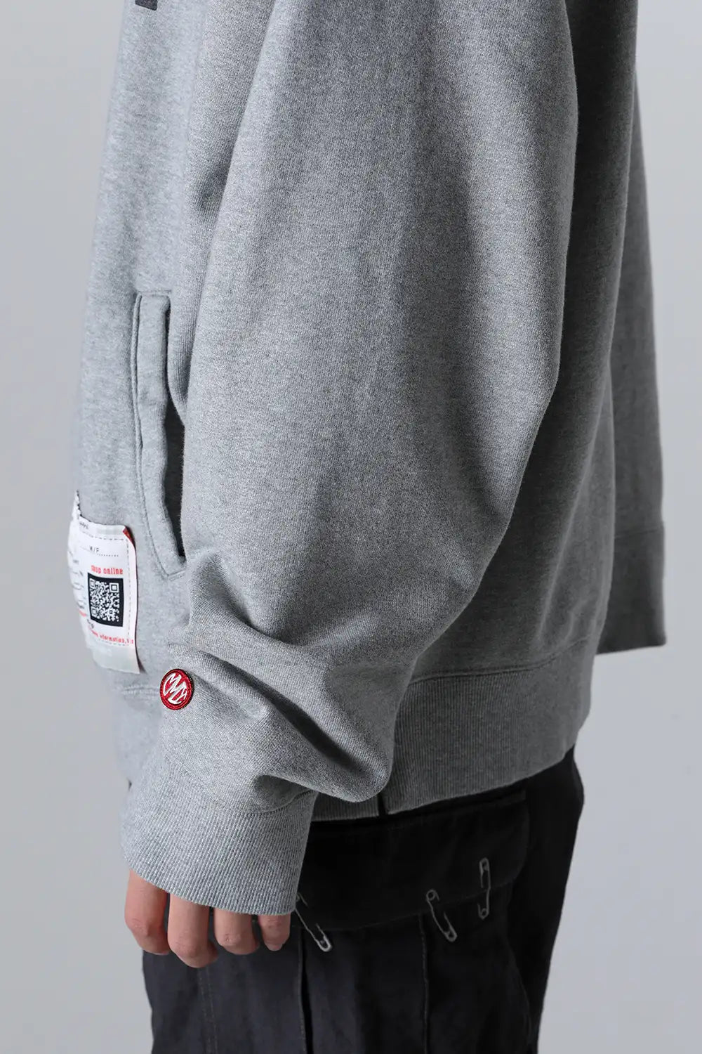 NASA Printed Hoodie Gray