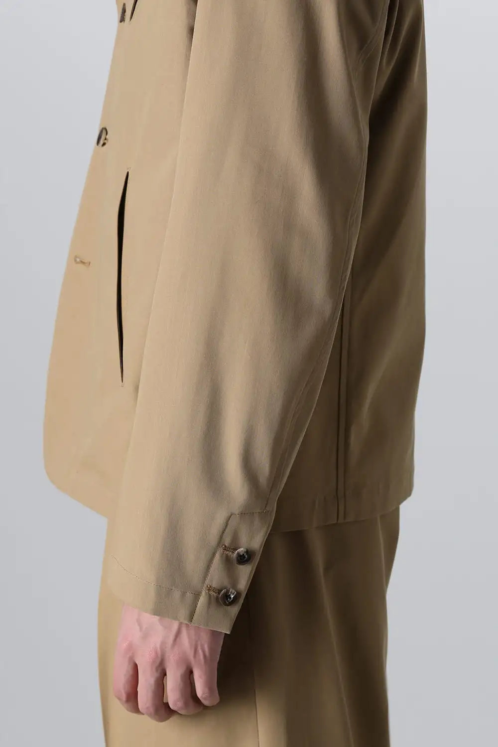 Slash Pocket Jacket Camel