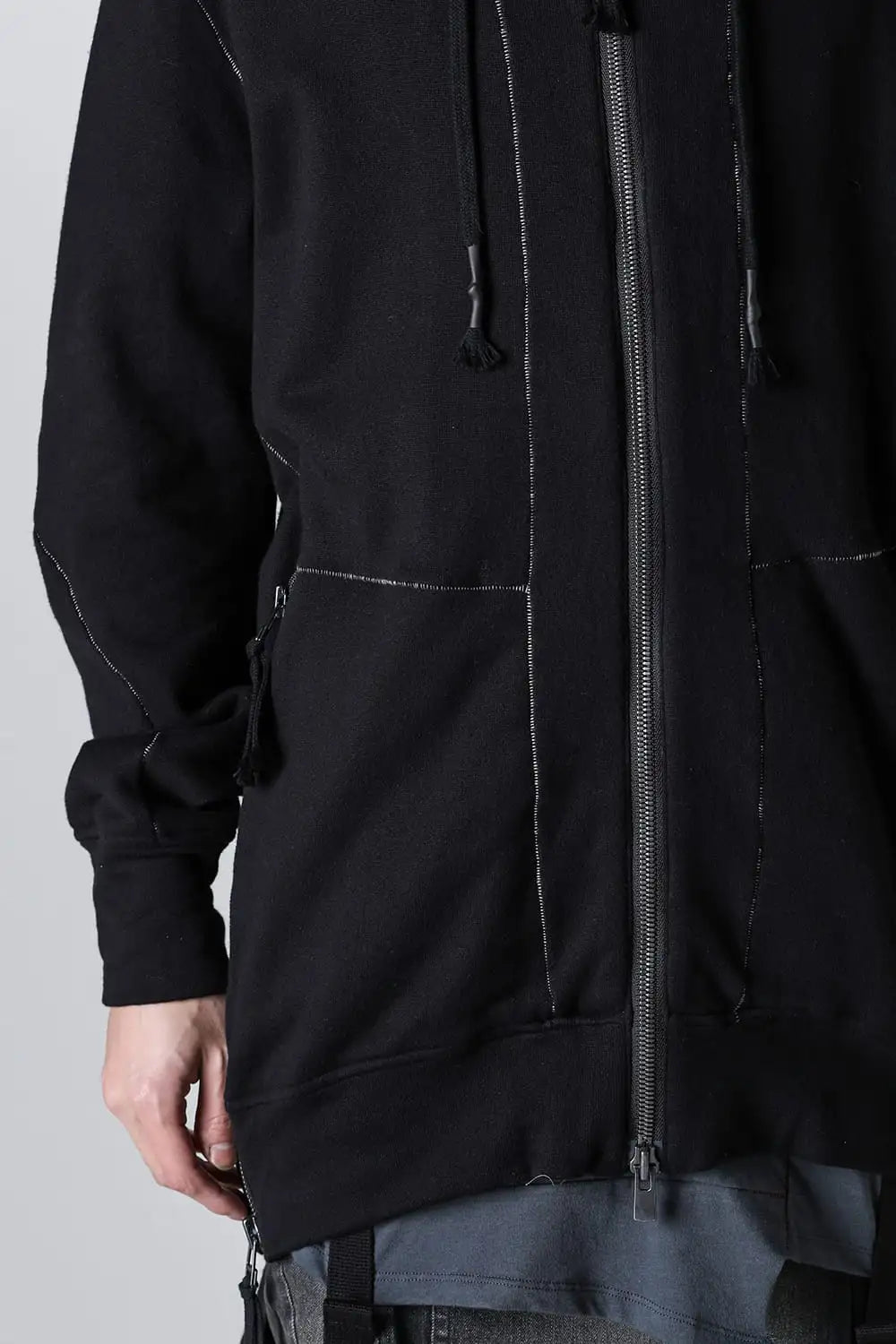 Untwisted Fleece-Lined Hooded Jacket