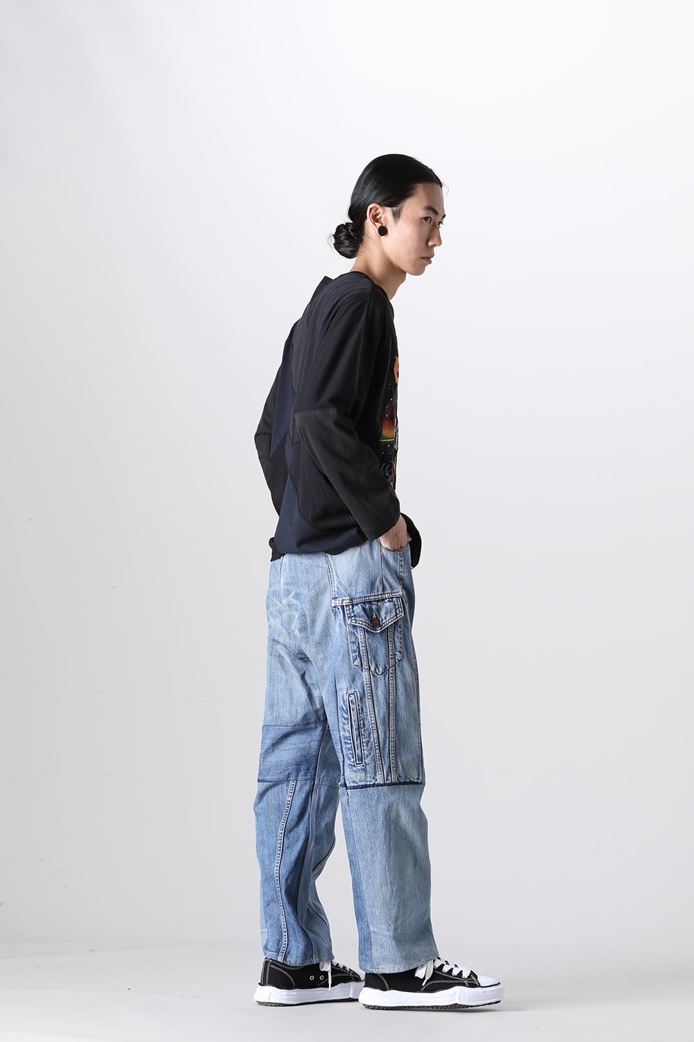 Denim Cargo Pants - L2