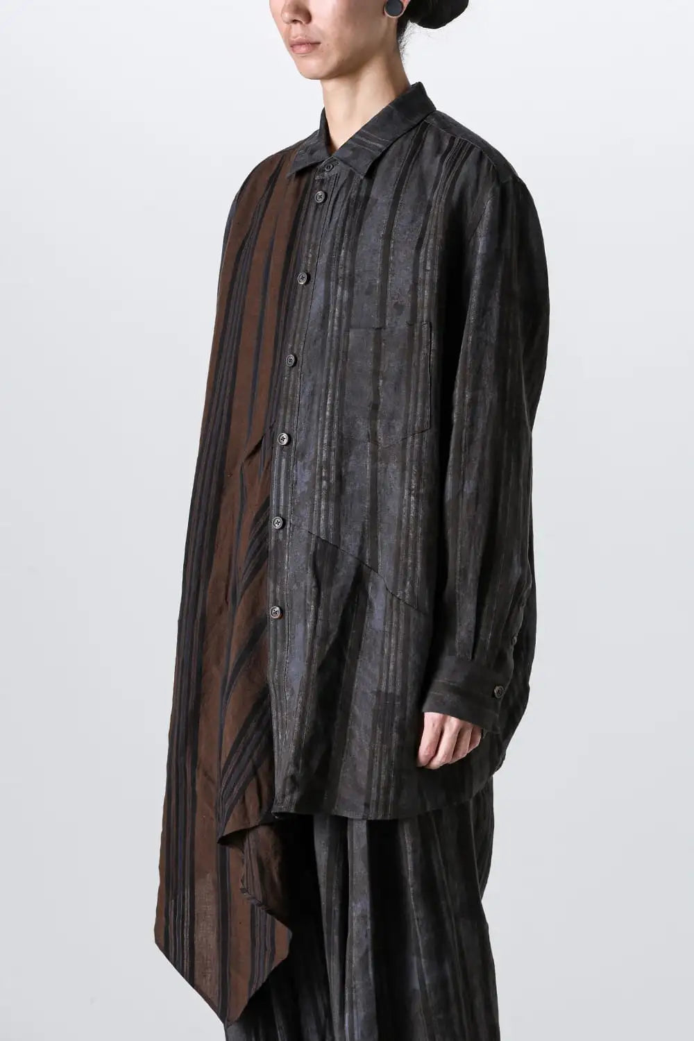 Asymmetic Paneled Shirt