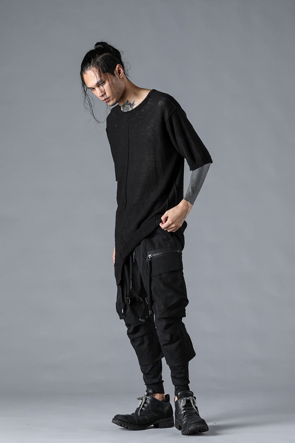 リネンニットTシャツ