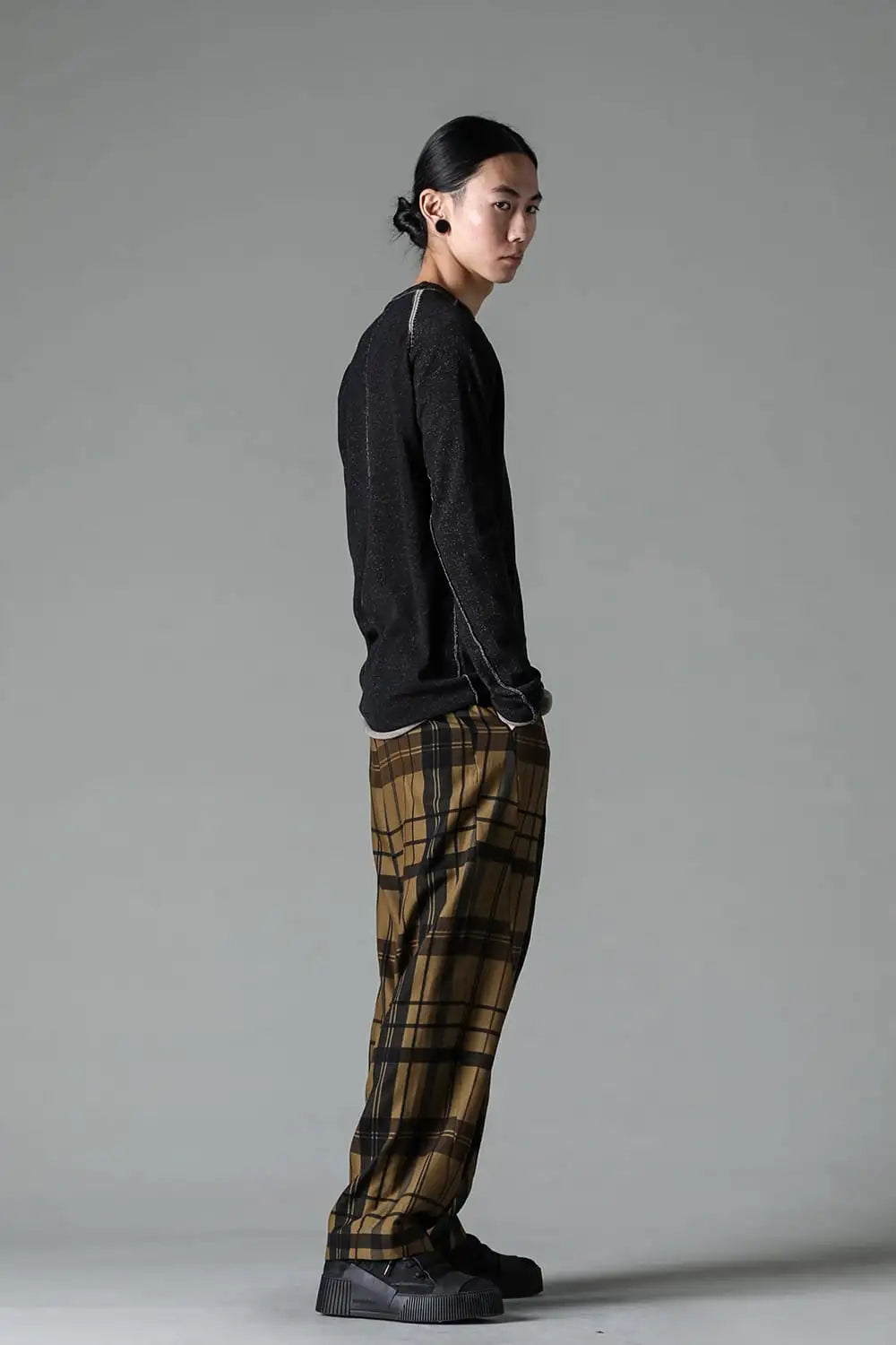 ロングスリーブ ハイツイストコットン Black