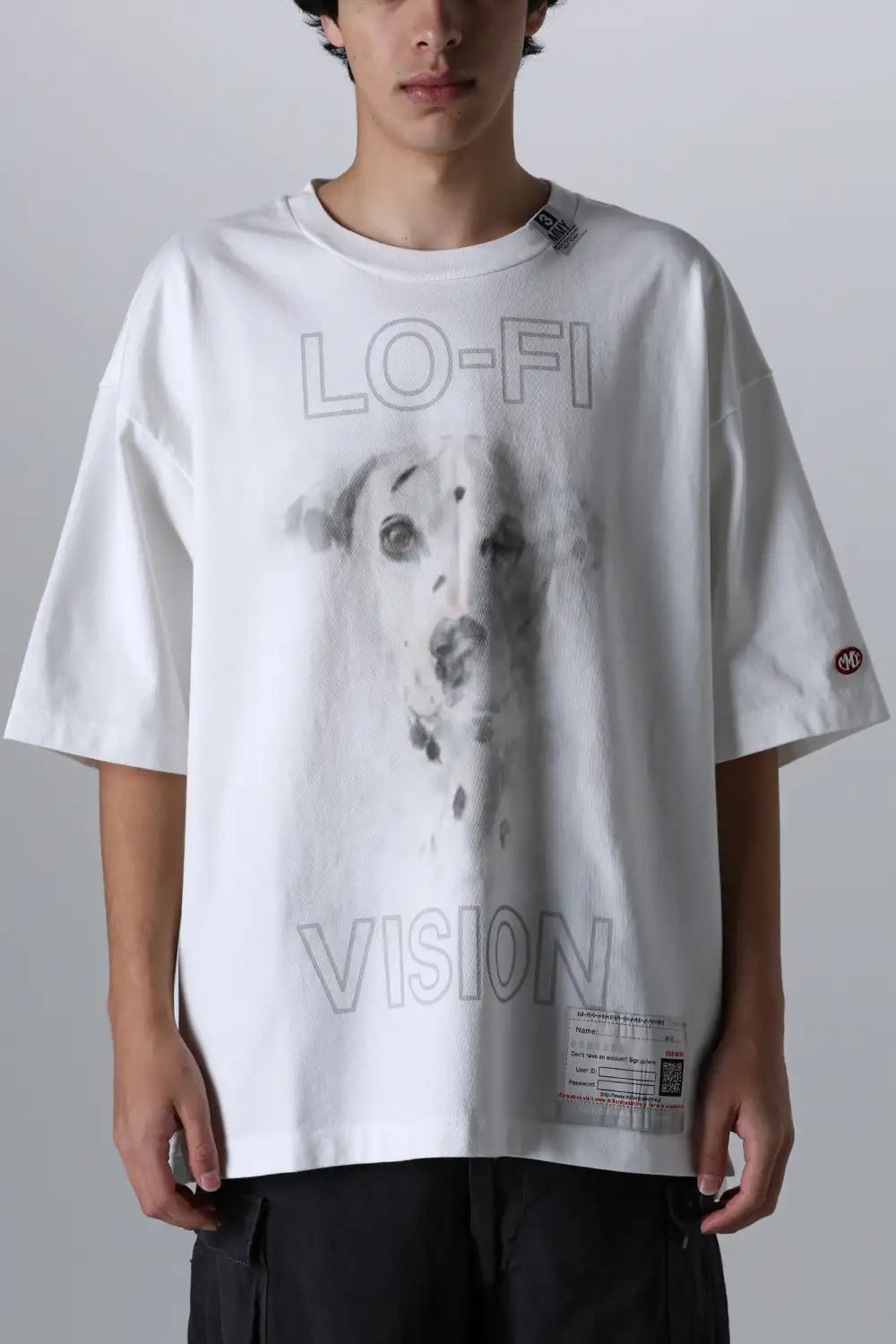 Dog Printed Tee White