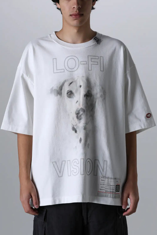 Dog Printed Tee White
