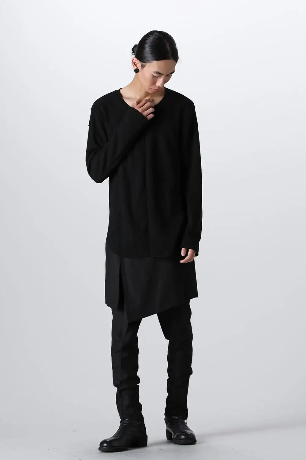 Separated Knit (Vest & 2 Shoulder L/S) Black