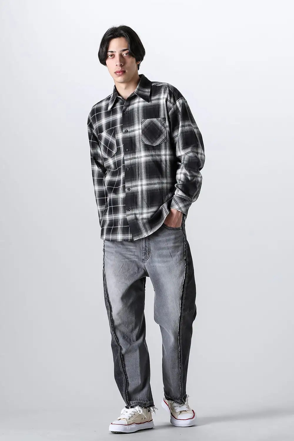 ドッキングシャツ ブラック