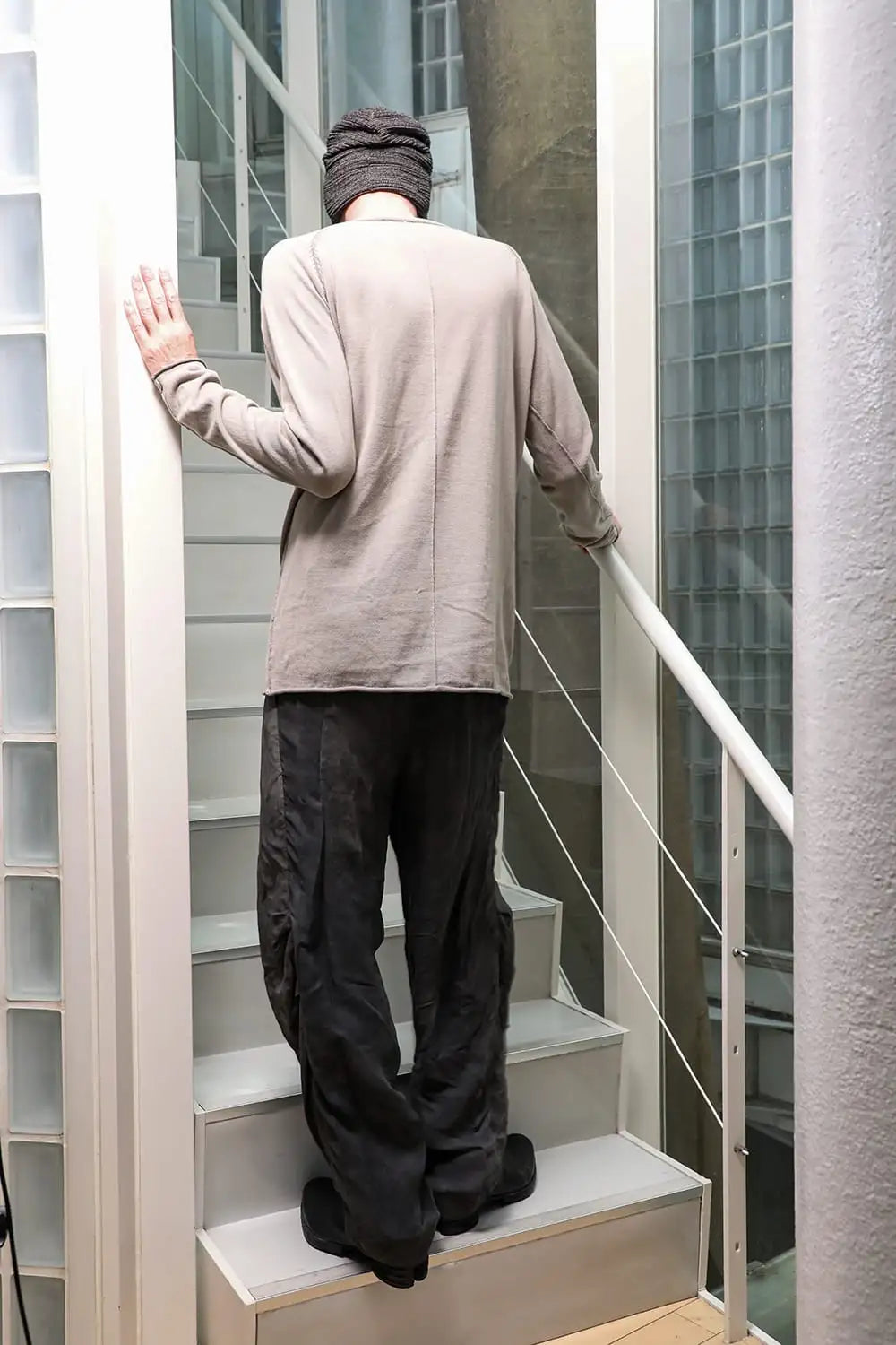 ロングスリーブハイツイストコットン Light Gray