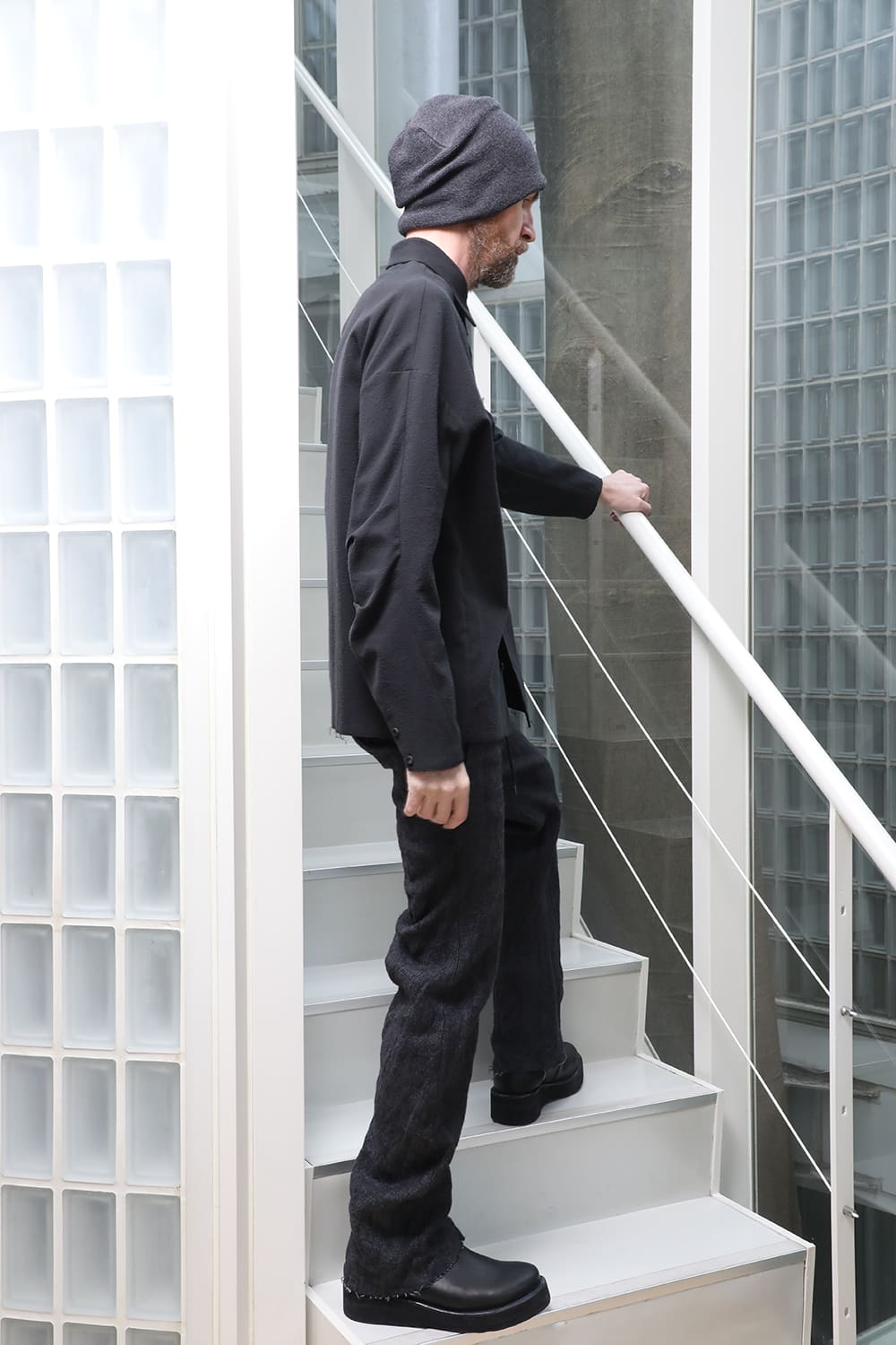 シャツ ルーズフィット コットン/シルク