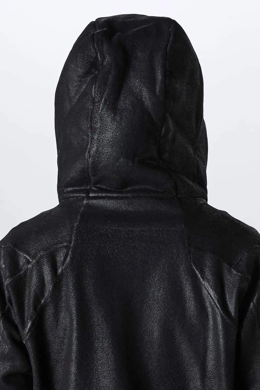 Untwisted Fleece-Lined Coating Hooded Jacket