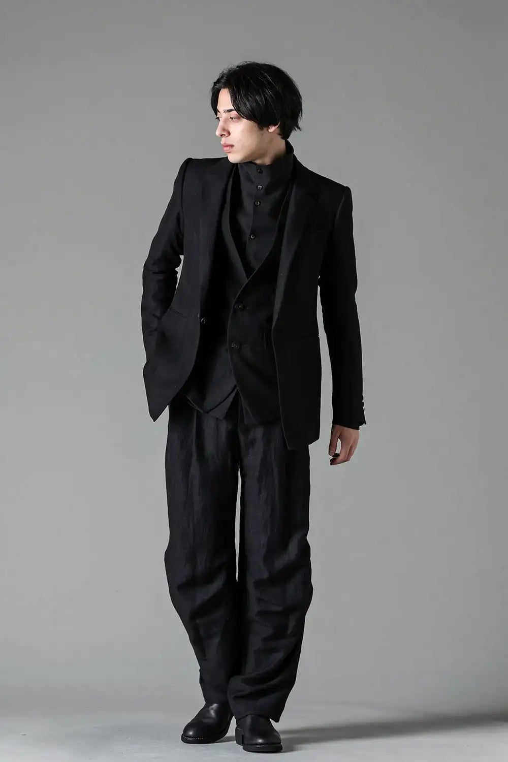 Baggy pants wool / linen