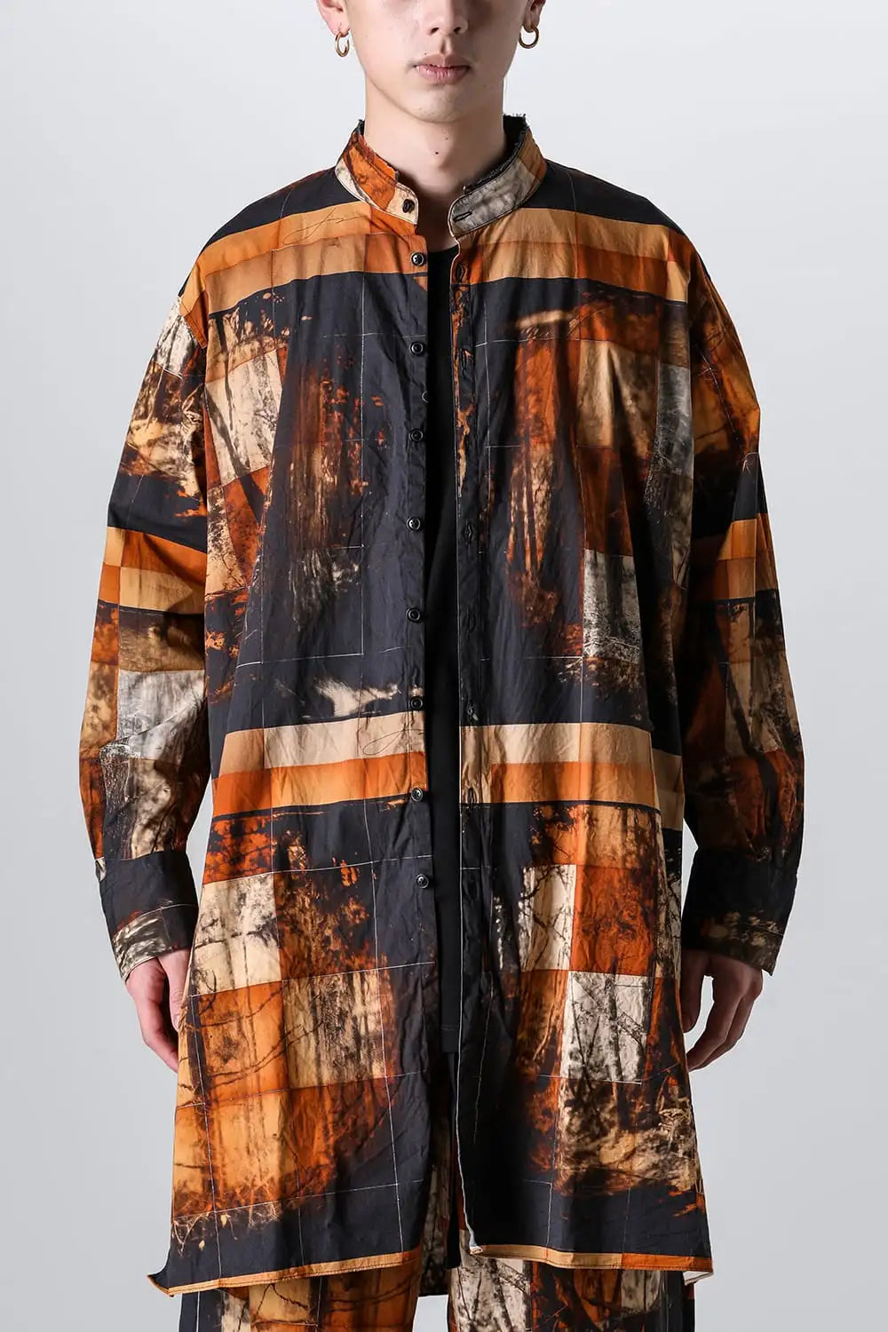 Yasu Forest Print Extra Long and wide Shirts/Coat