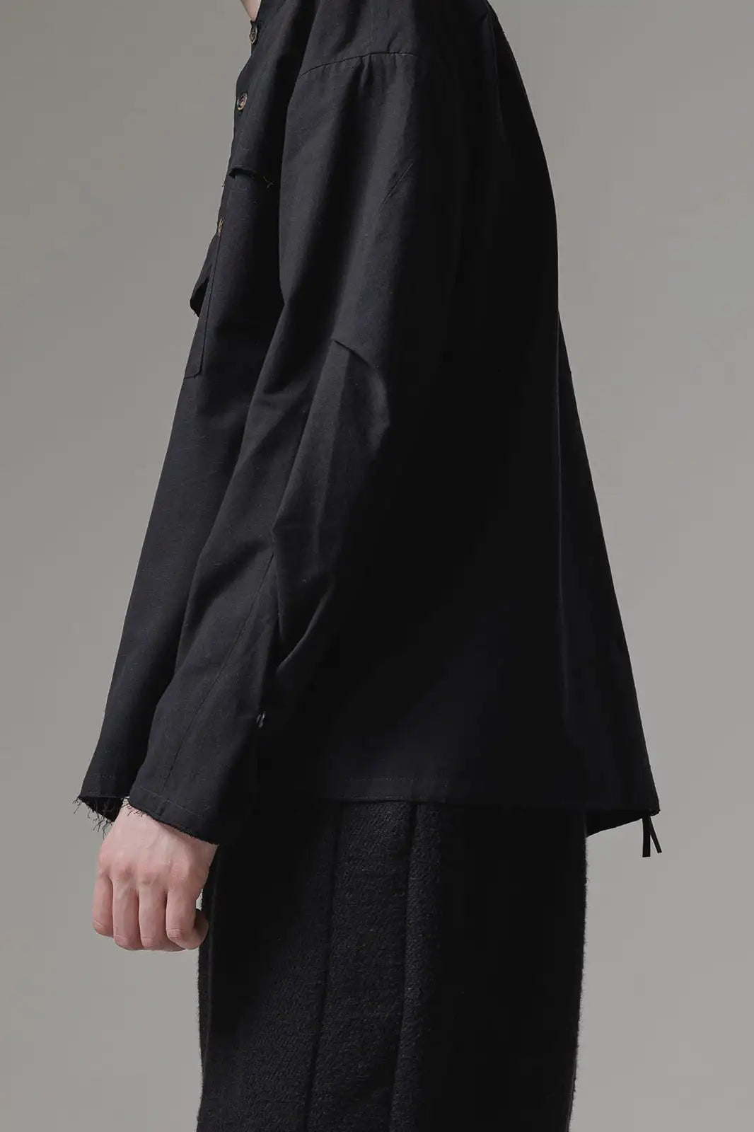 シャツ ノイル シルク コットン グログラン