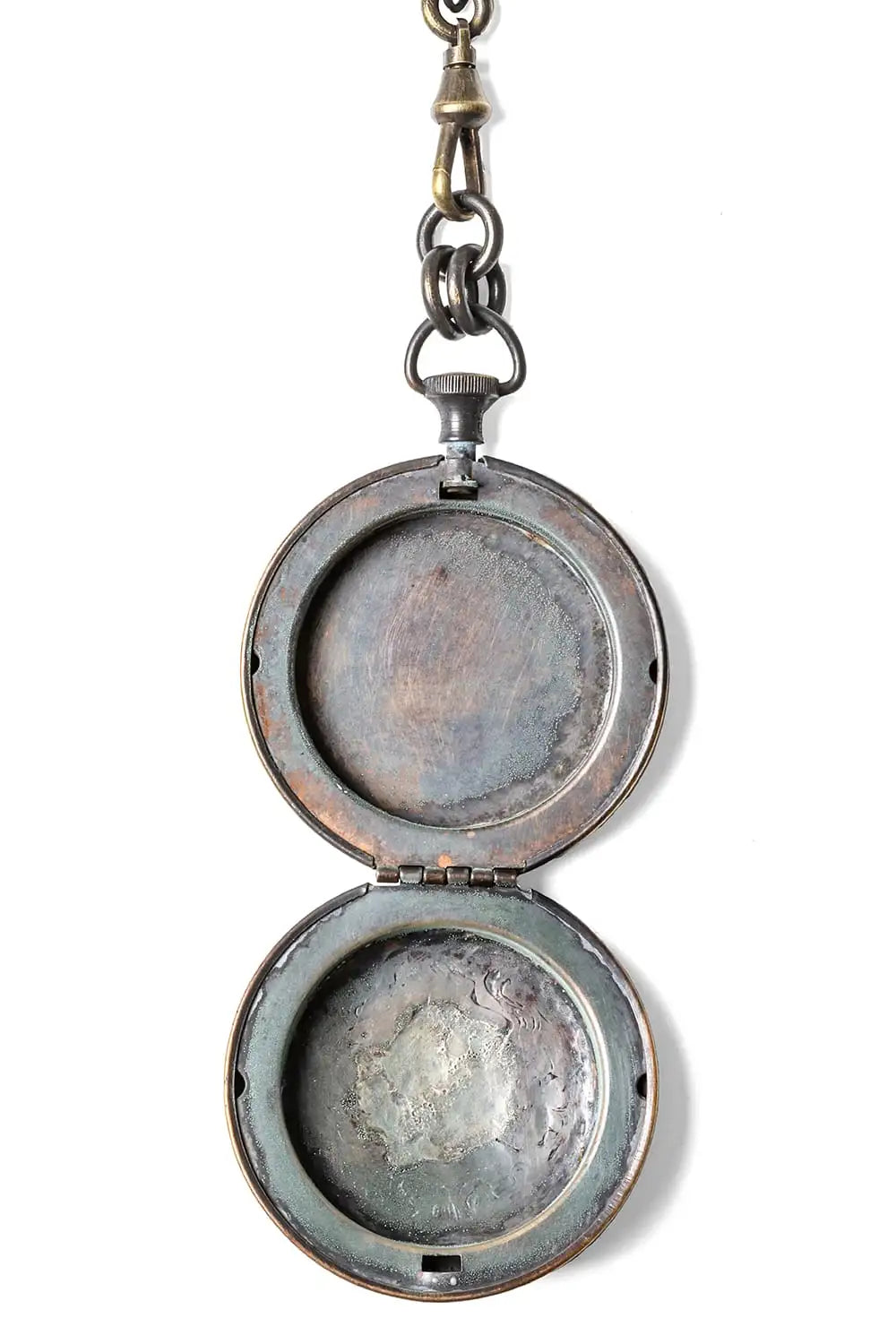 Meteoritic Texture Pocket Watch Style Pendent 05