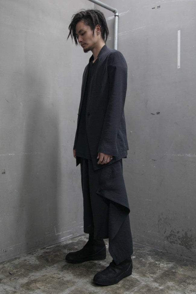 17PFW Collarless Tailored Jacket