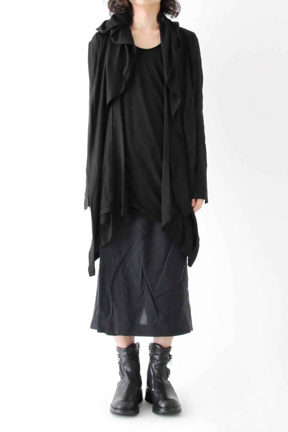 17PFW Shirring Hooded Robe