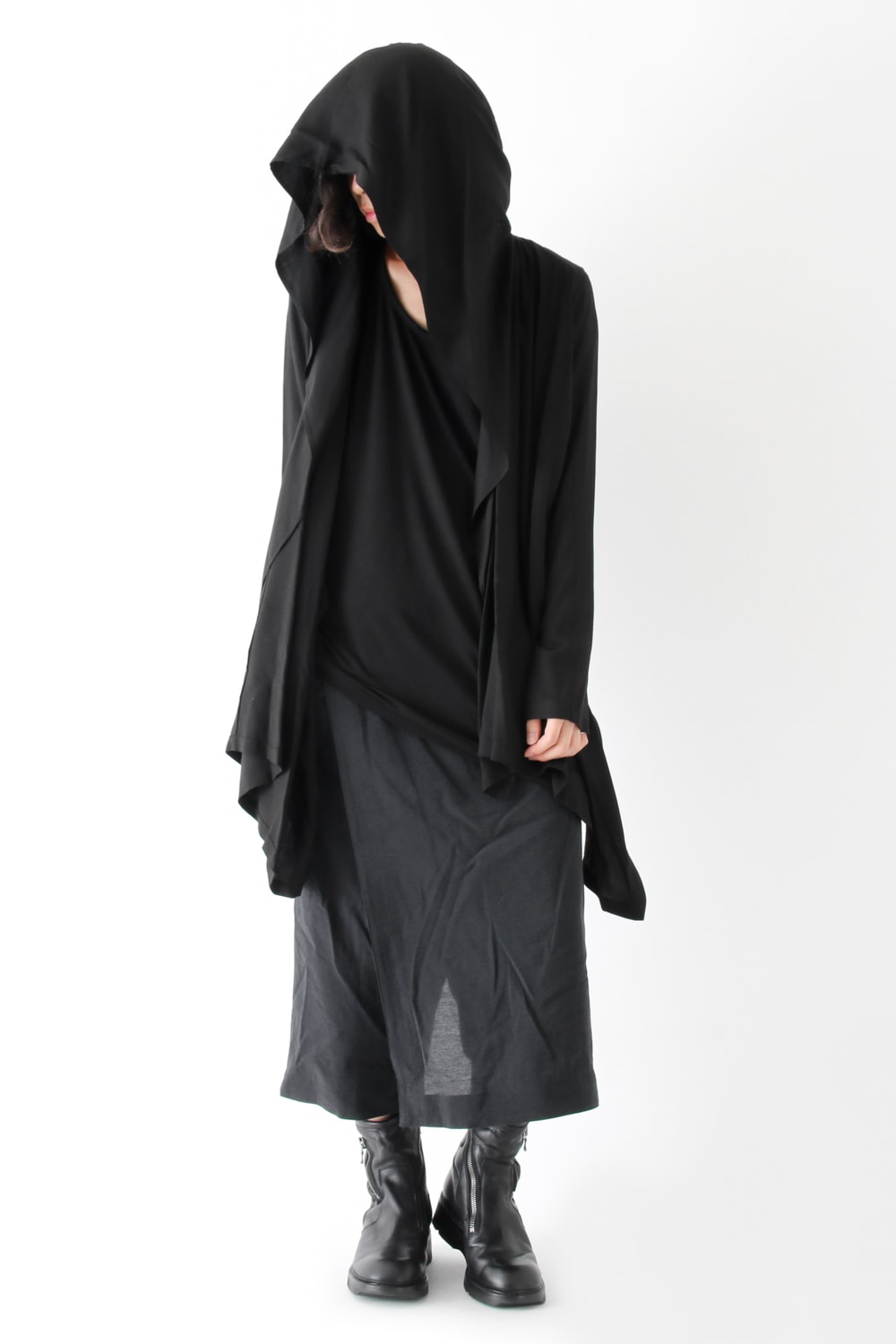 17PFW Shirring Hooded Robe