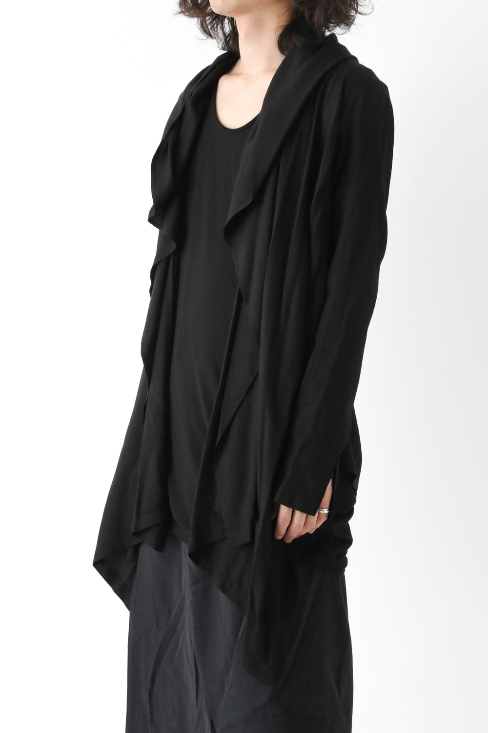 17PFW Shirring Hooded Robe