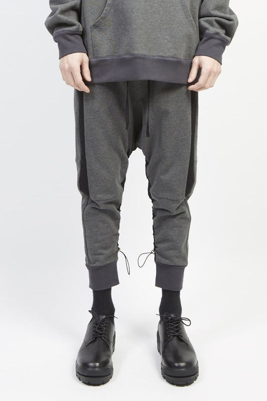 Middle fleece surrouel pants Charcoal