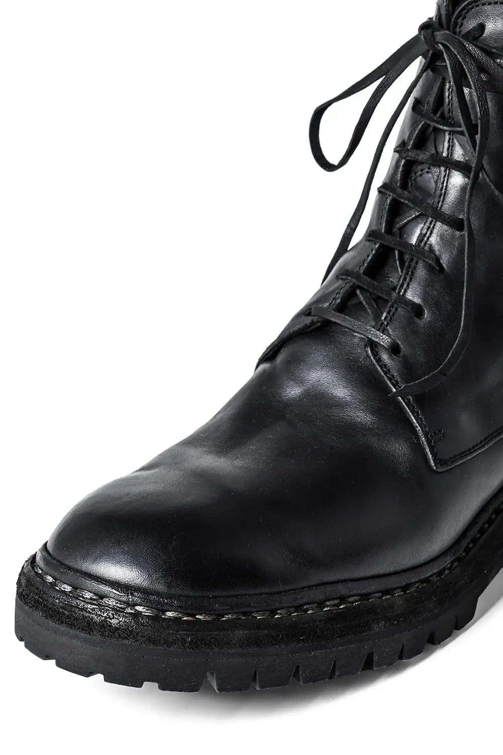 Norwegian welted Vibram-sole Back Zip Race Up Boots Horse Full Grain - 795BZV_N