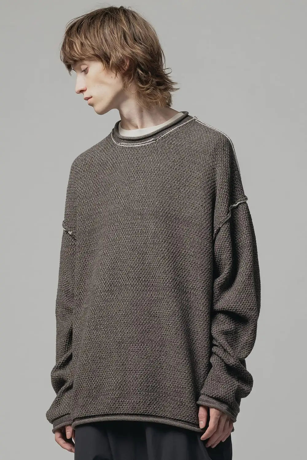 7G Pullover Sweater Gray