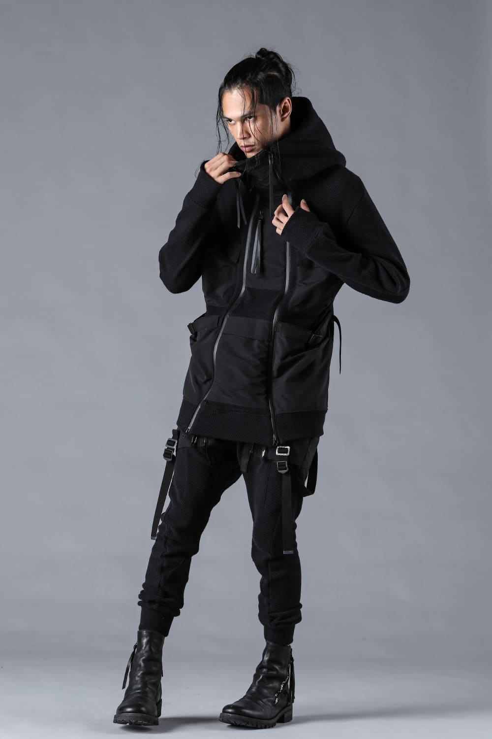 Honeycomb Cotton Tactical Hooded Jacket