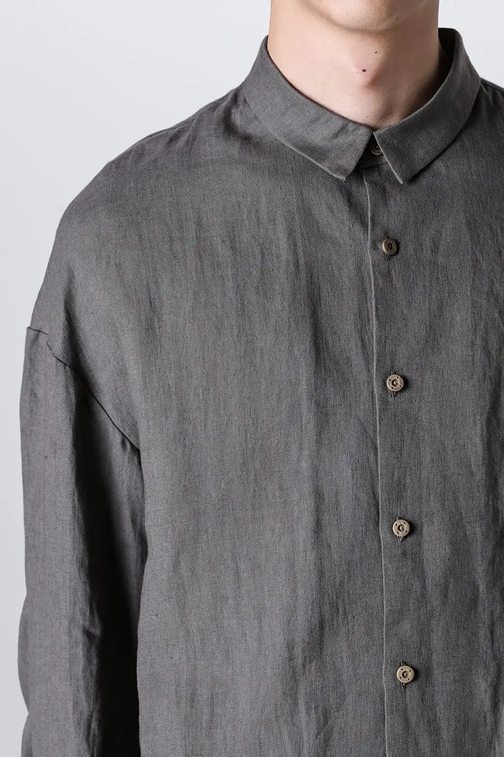 シャツ ルーズフィット ヘンプ Slate Gray