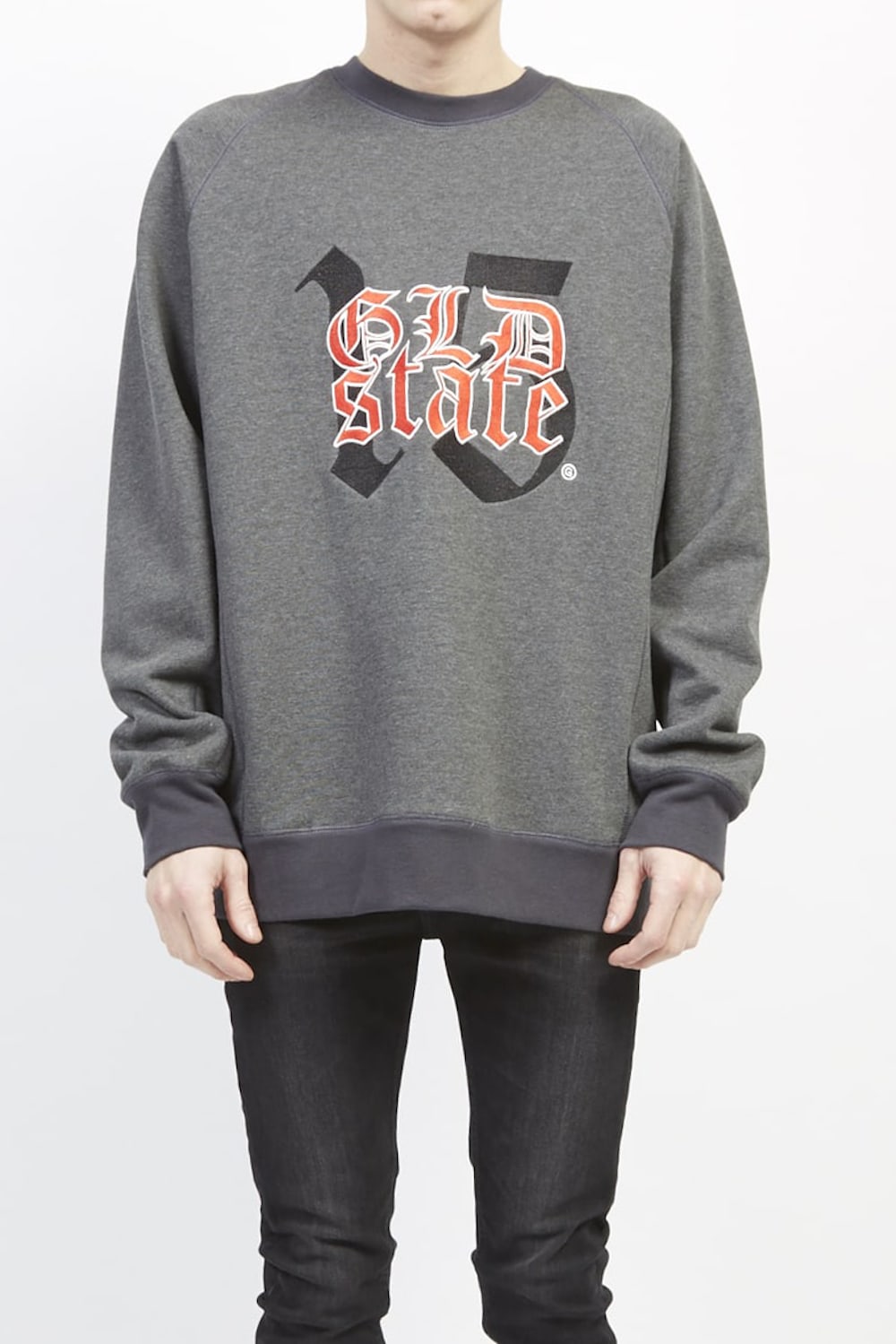 Middle fleece sweatshirt (GLD state) Charcoal