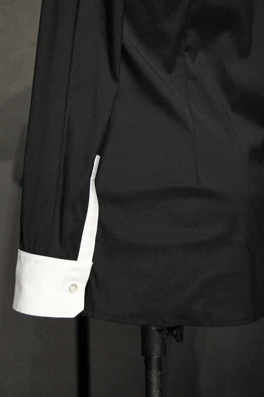 GalaabenD  16SS BASIC Broadcloth Stretch Shirt BLK×WHT