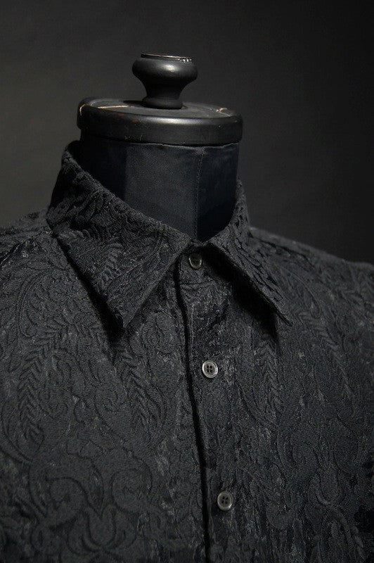 GalaabenD (ガラアーベント) 16SS オーガンジーロココ刺繍 ロングシャツ