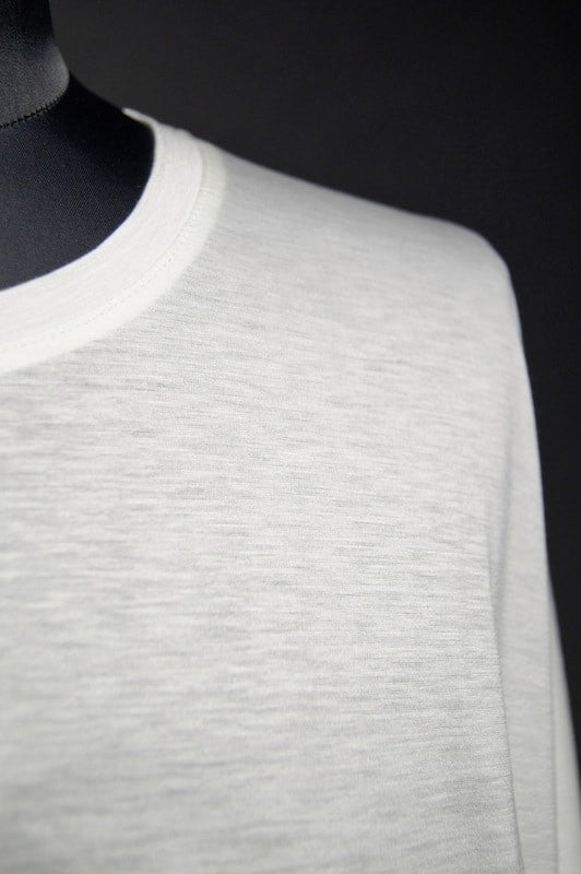 GalaabenD  16SS Ly/C Plain stitch Bio Silket Cut Sew OFF WHITE