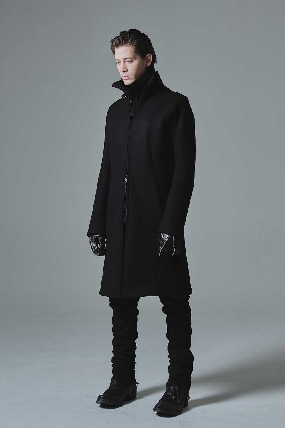 Antwerp melton High neck coat - ST106-0019A