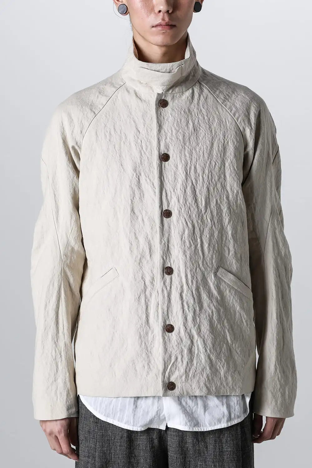 ジャケット カナパコットンメタルシュリンク