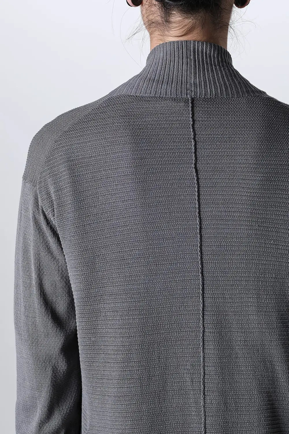 Knit cardigan cotton / linen / silk Gray