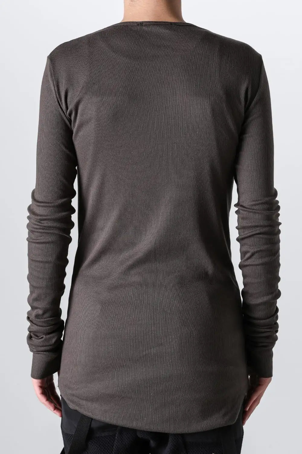 Modal x Cotton Ribbed Terry Robe Sleeve T-Shirt