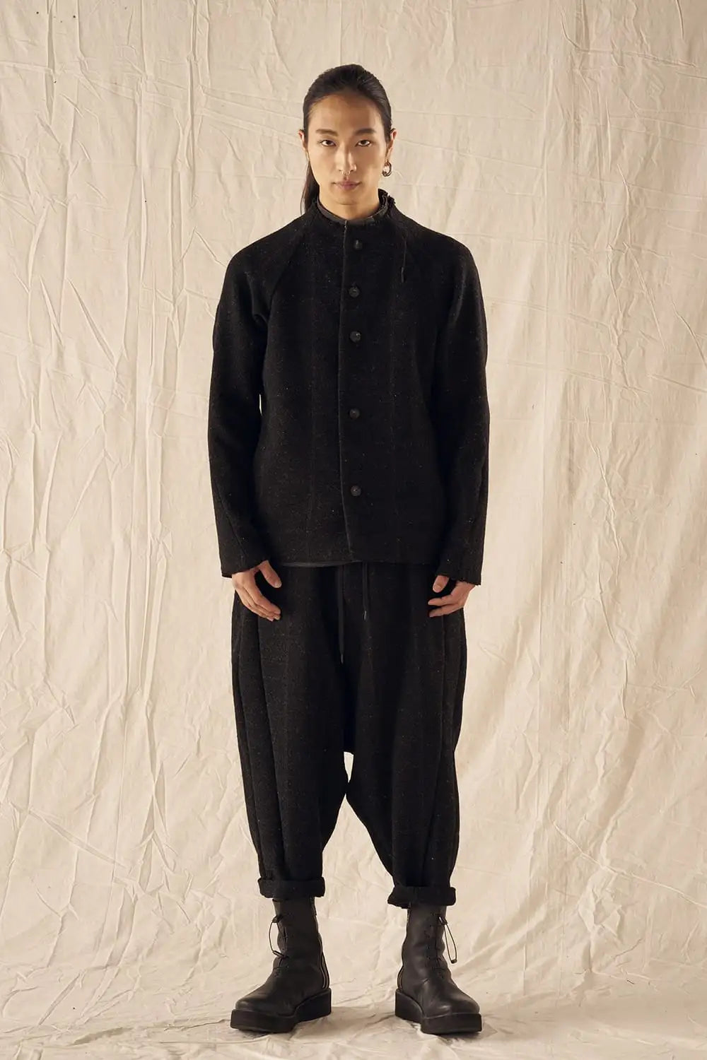 Relaxed pants Shetland wool