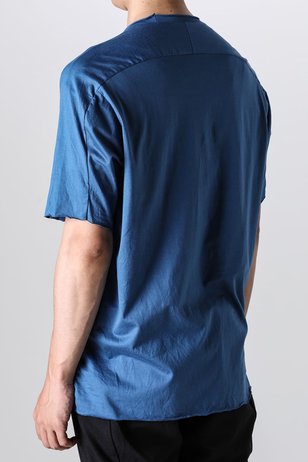 Sea Island cotton Short Sleeve T-shirt Blue