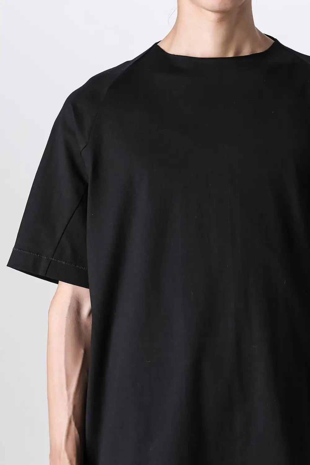 Short sleeve cotton jersey Black