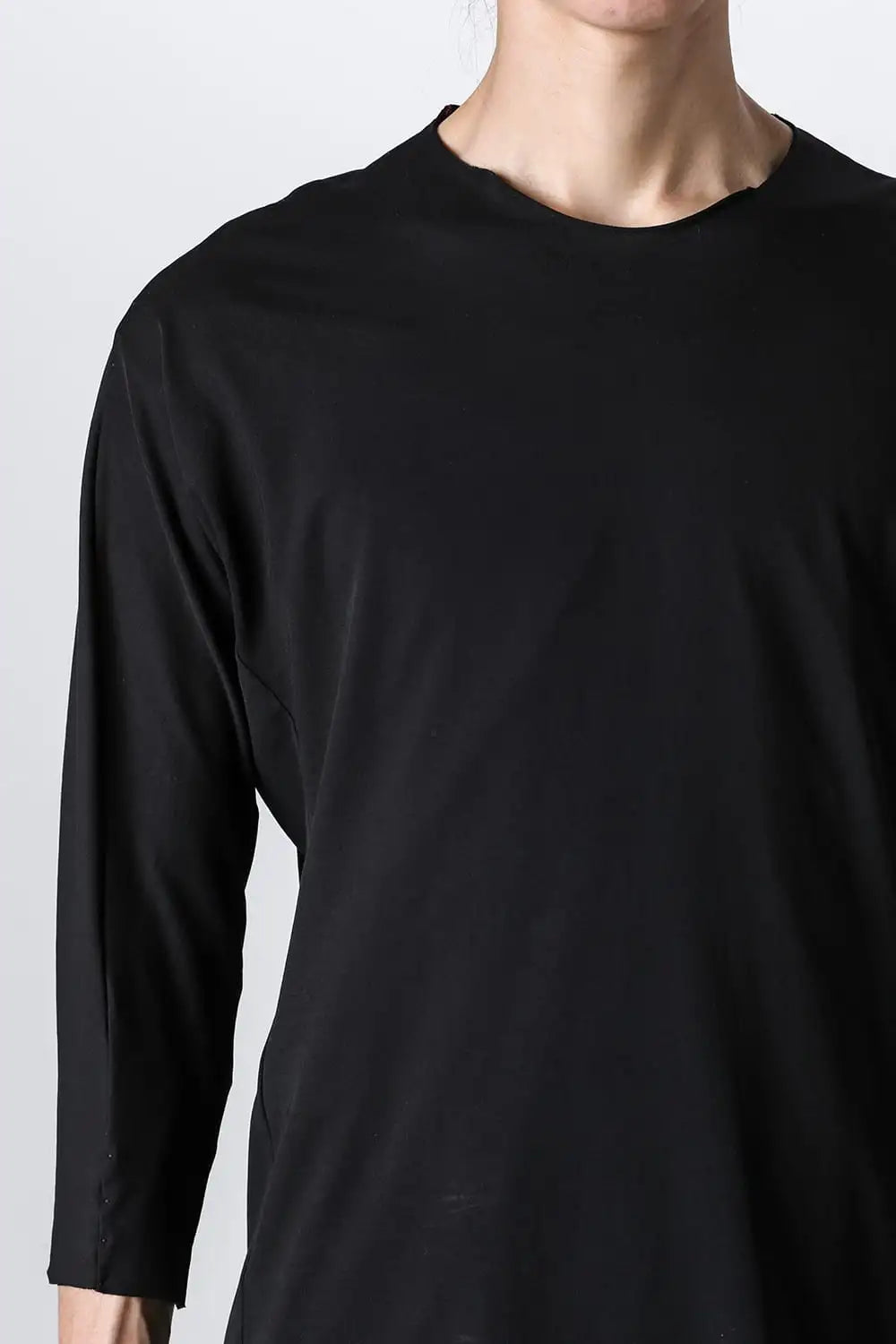 エイトクォータースリーブ ハイツイストジャージー Black