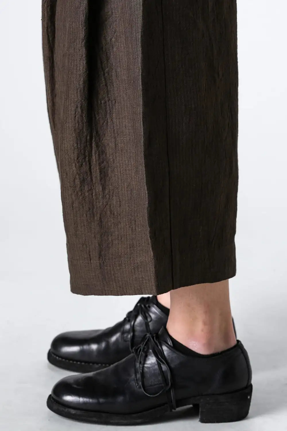 プレーテッドエクストラワイドレッグトラウザーズ