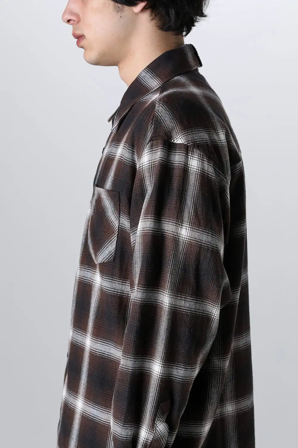 ドッキングシャツ ブラウン