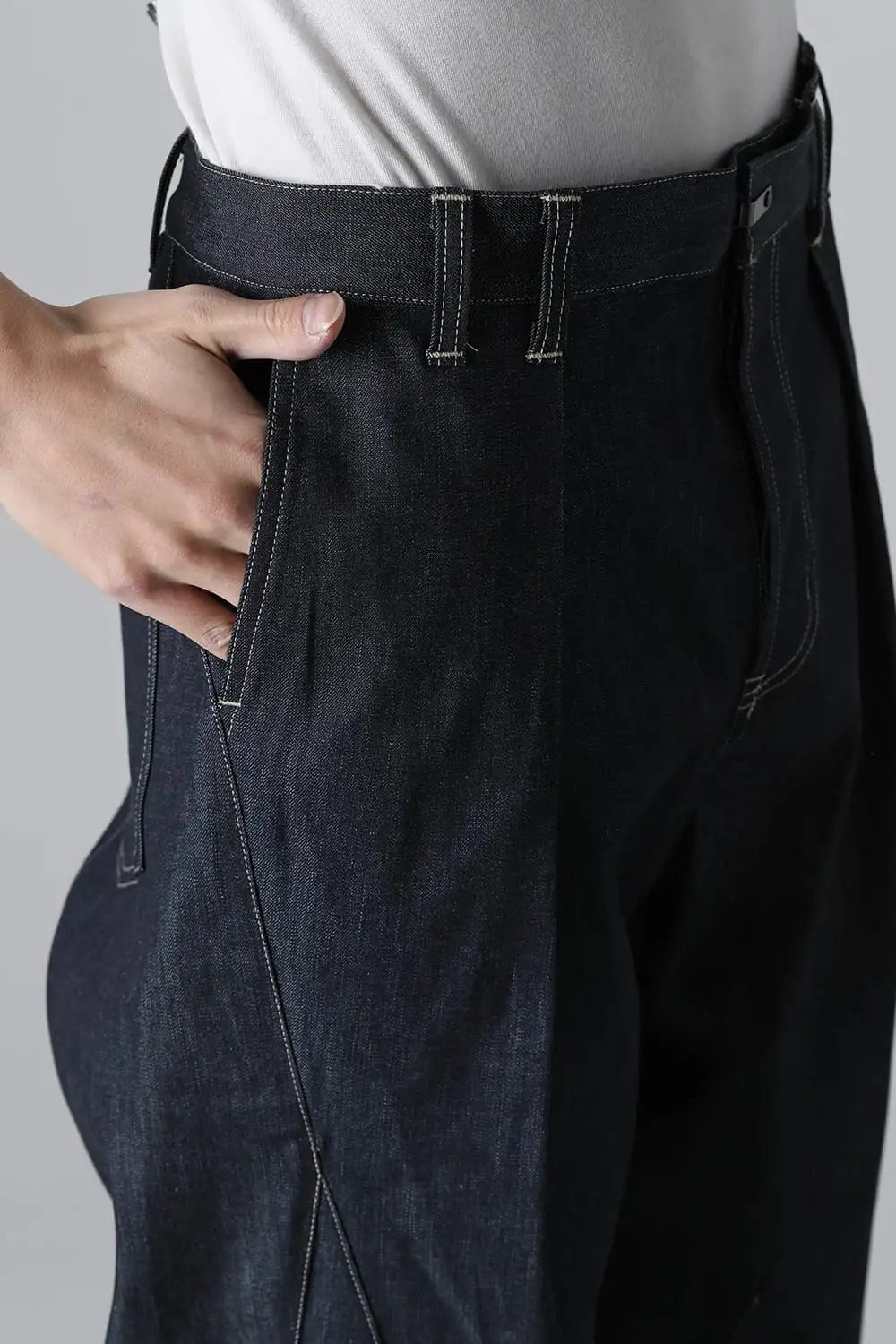 Denim Wide Pants  Indigo