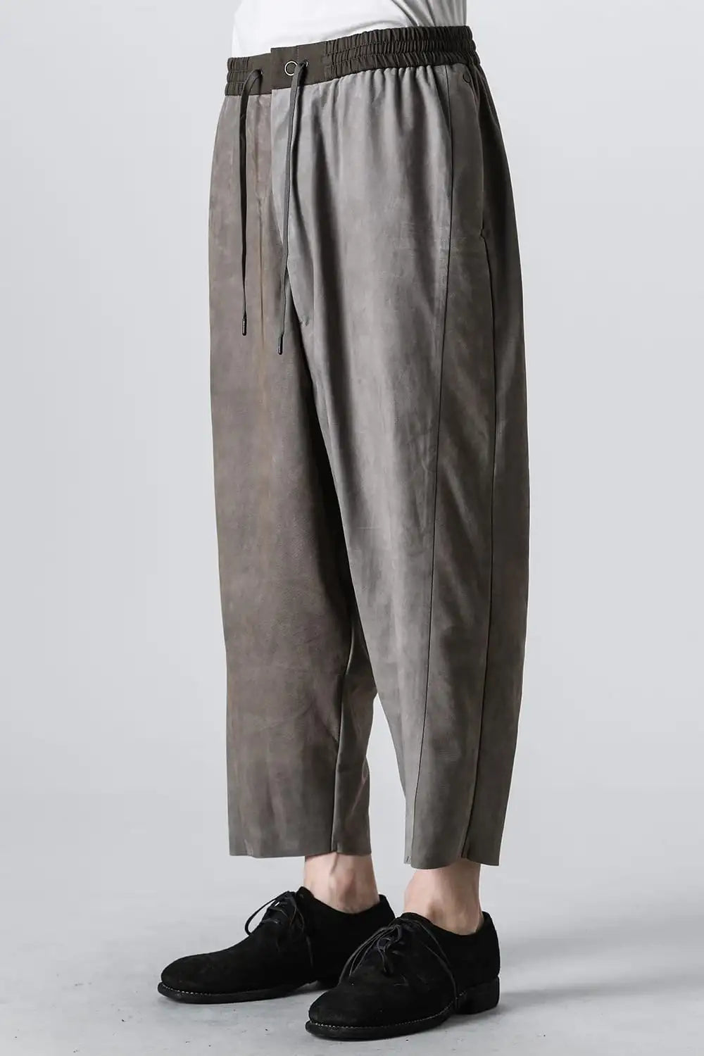 リラックスパンツ ソフトヌバックカウレザー Slate Gray