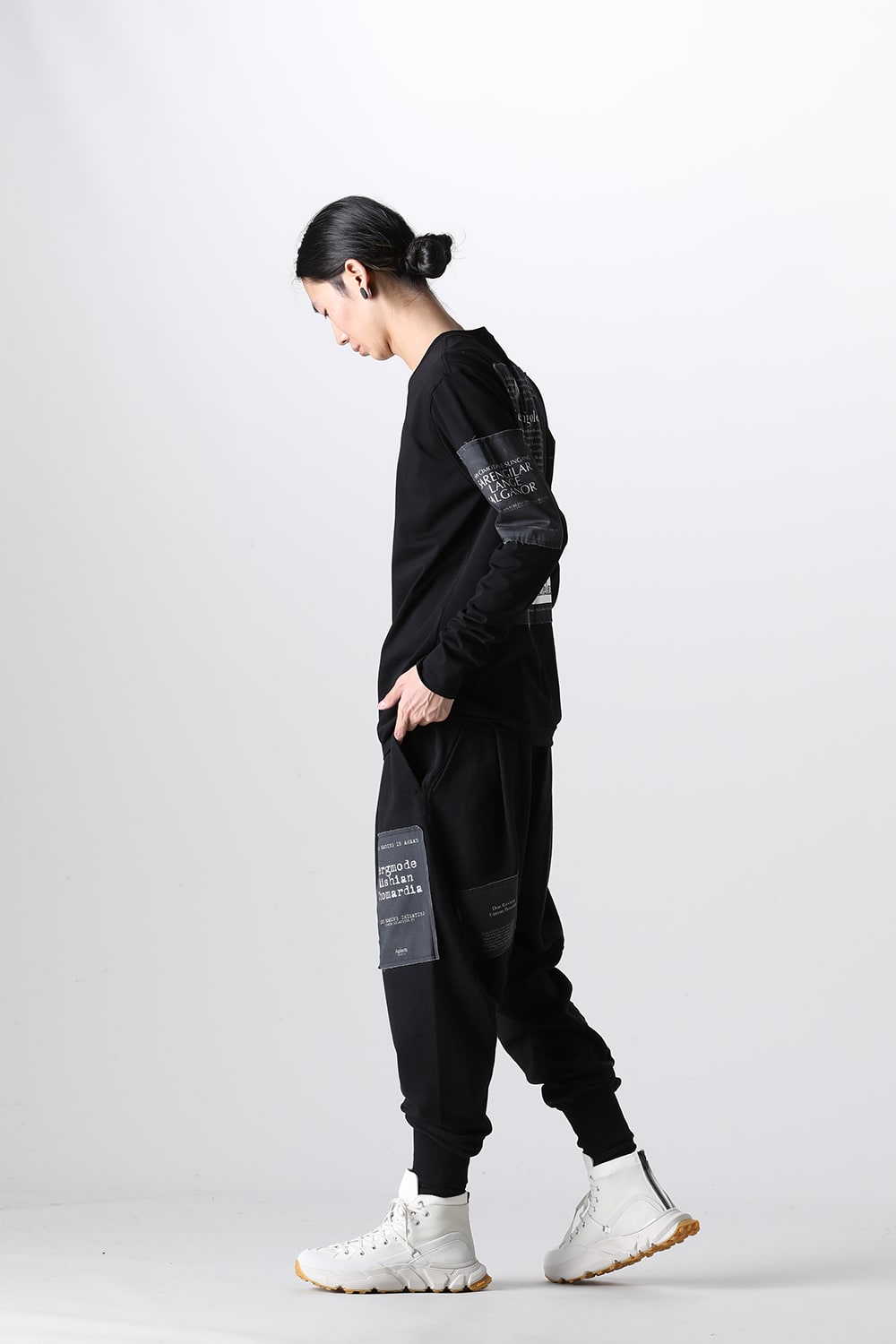 Long Sleeve T-shirt w/Printed Patches