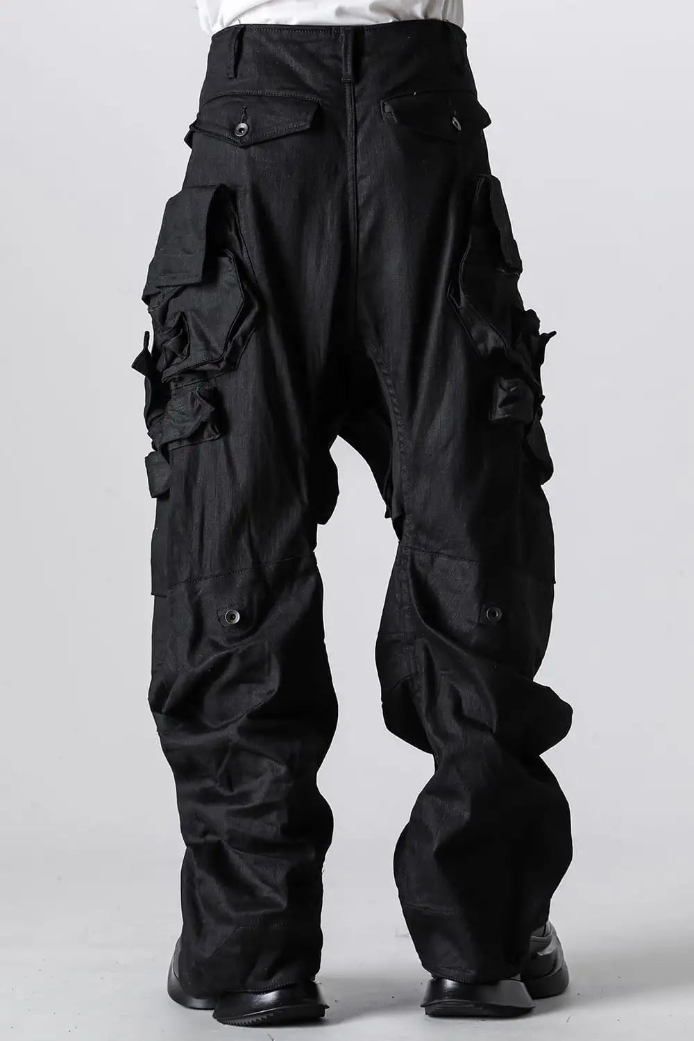 10.5oz Stretch Denim Wide Cargo Pants