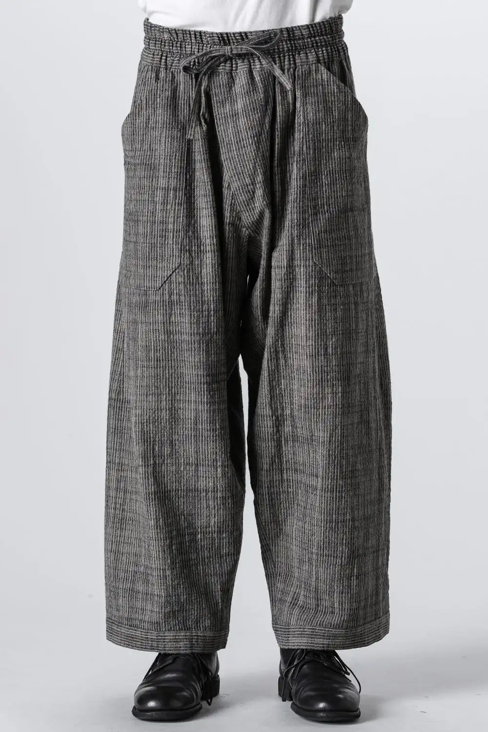 TROUSERS#80 Cotton Cloth Vintage Striped